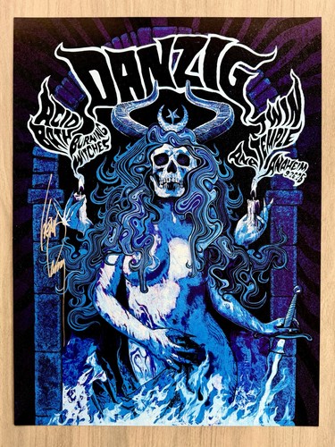 Danzig poster signed - danzig,